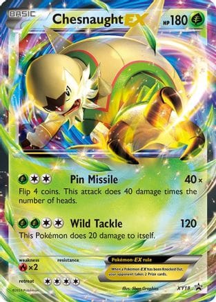 'Pokemon - 'Chesnaught EX XY18  - Holofoil XY Promos - Promo