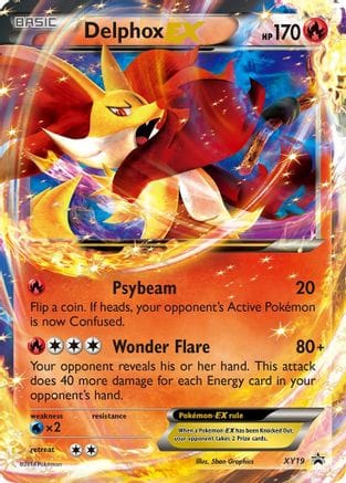 'Pokemon - 'Delphox EX XY19  - Holofoil XY Promos - Promo