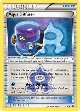'Pokemon - 'Aqua Diffuser 023/34  Double Crisis - Uncommon