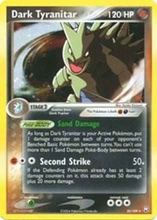 'Pokemon - 'Dark Tyranitar 020/109  - Holofoil Deck Exclusives - Holo Rare