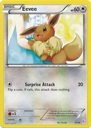 'Pokemon - 'Eevee (21) 021  XY Trainer Kit Sylveon & Noivern - Common