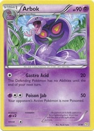 'Pokemon - 'Arbok 003  XY Trainer Kit Sylveon & Noivern - Common