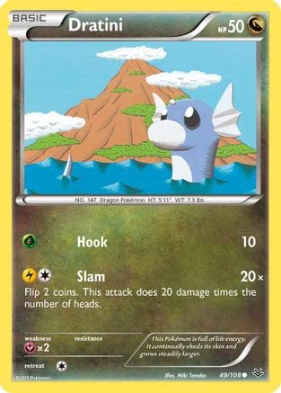 'Pokemon - 'Dratini 049/108  XY  Roaring Skies - Common