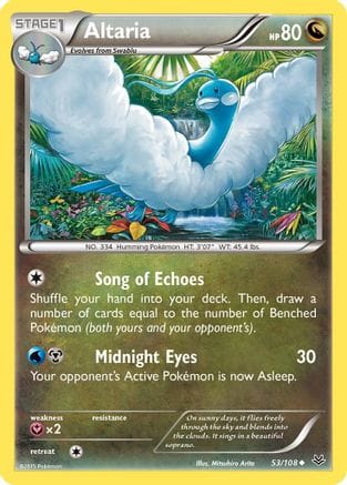 'Pokemon - 'Altaria (53) 053/108  XY  Roaring Skies - Uncommon