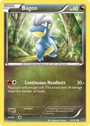 'Pokemon - 'Bagon (54) 054/108  XY  Roaring Skies - Common