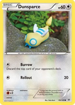 'Pokemon - 'Dunsparce 068/108  XY  Roaring Skies - Common