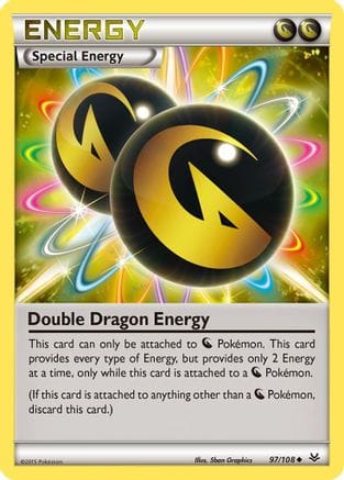 'Pokemon - 'Double Dragon Energy 097/108  - Reverse Holofoil XY  Roaring Skies - Uncommon