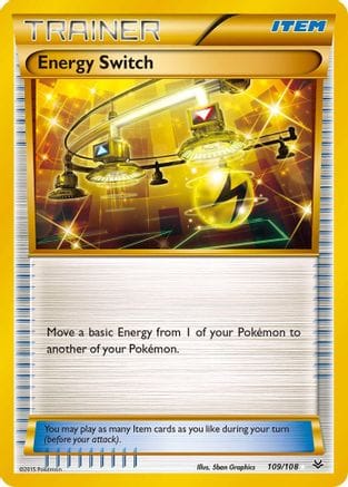 'Pokemon - 'Energy Switch 109/108  - Holofoil XY  Roaring Skies - Secret Rare