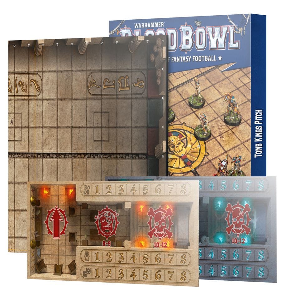Warhammer Blood Bowl: Tomb Kings Team Pitch & Dugouts