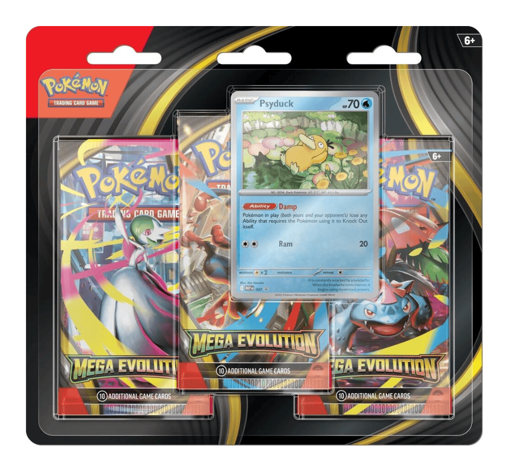 Mega Evolution 3 Pack Blister Psyduck - ME01: Mega Evolution