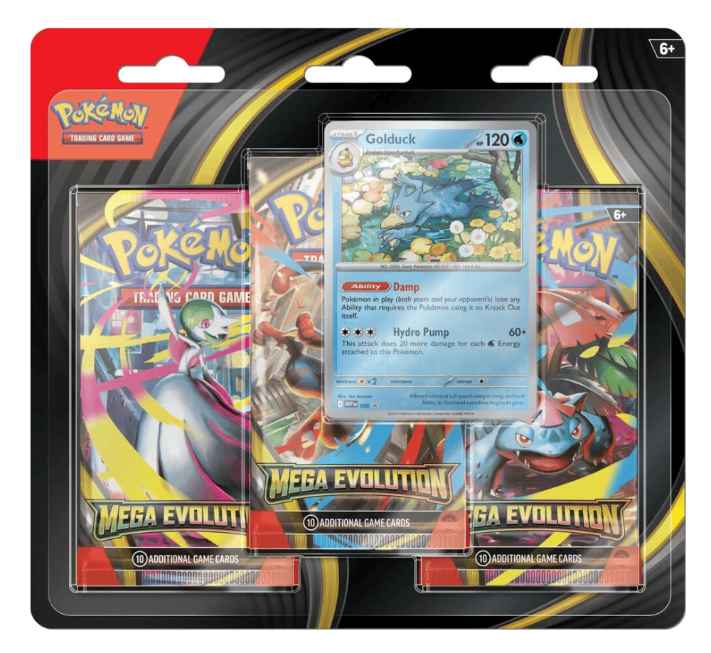 Mega Evolution 3 Pack Blister [Golduck] - ME01: Mega Evolution