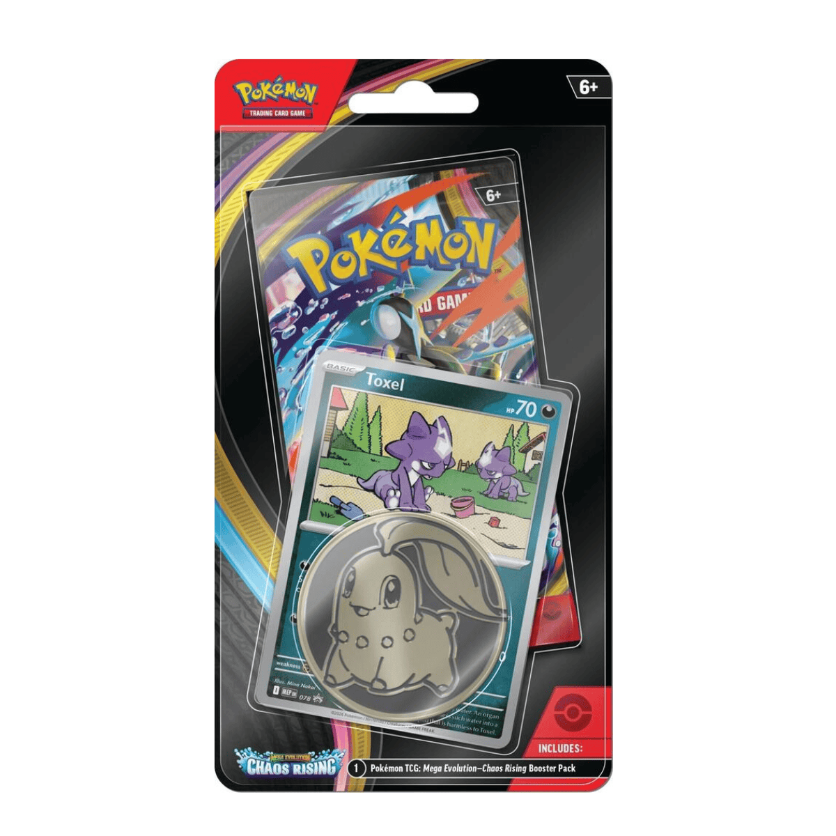 Pokemon: Chaos Rising Single Pack Blister [Toxel] - ME04: Chaos Rising (CRI)