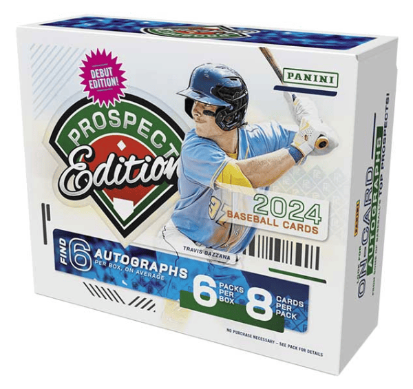 2024 Panini Prospect Edition Baseball Trading Card Hobby Box (6 Autographs Per Hobby Box)