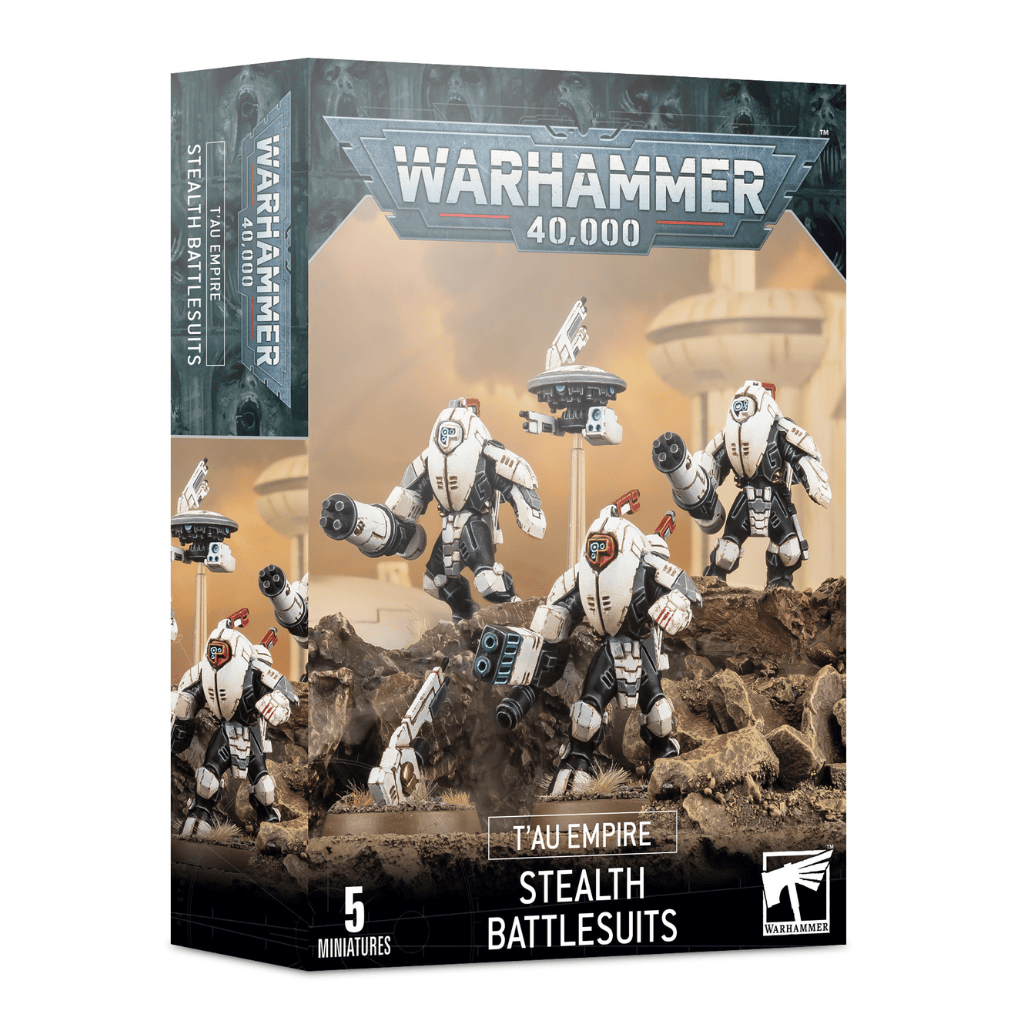 Warhammer 40,000 T'au Empire "Stealth Battlesuits" Miniatures Set