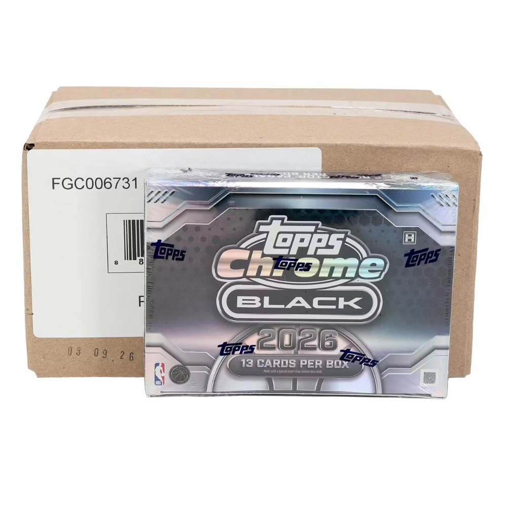 2025/26 Topps Chrome Black Basketball Hobby 8-Box Case
