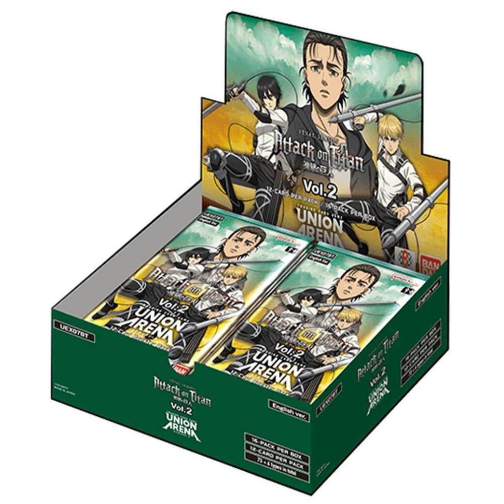 Union Arena: Attack on Titan Vol. 2 - Booster Display - UEX07BT: Attack on Titan Vol. 2 (UEX07BT)