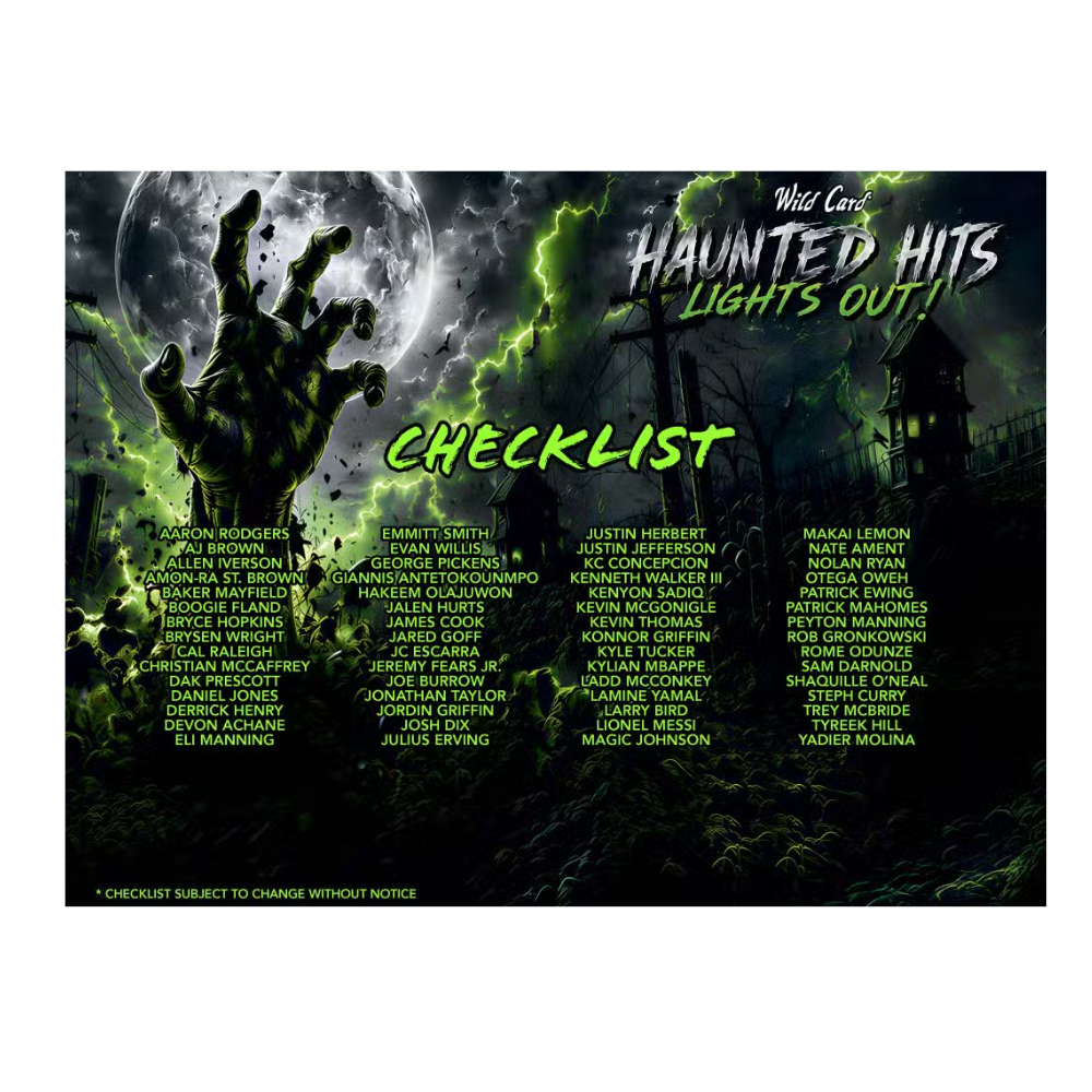 2026 Wild Card Haunted Hits: Lights Out! Mammoth Hobby Box