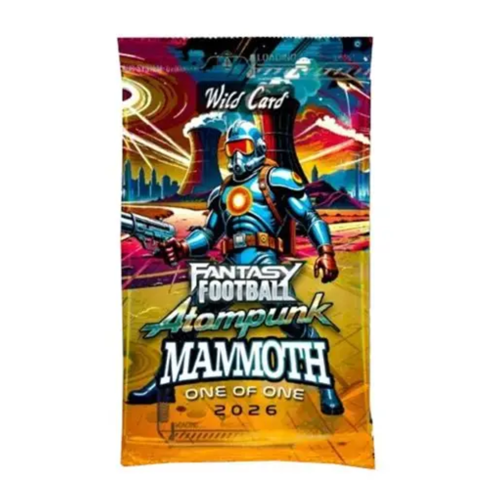 2026 Wild Card Fantasy Football Atompunk Mammoth Football Single Pack