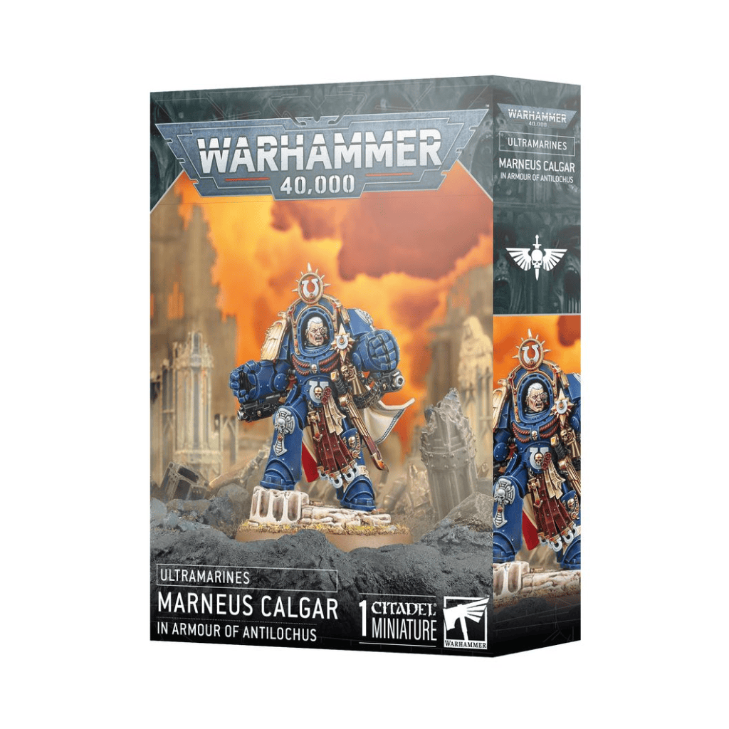 Warhammer 40,000 "Marneus Calgar in Armour of Antilochus" Miniature Set