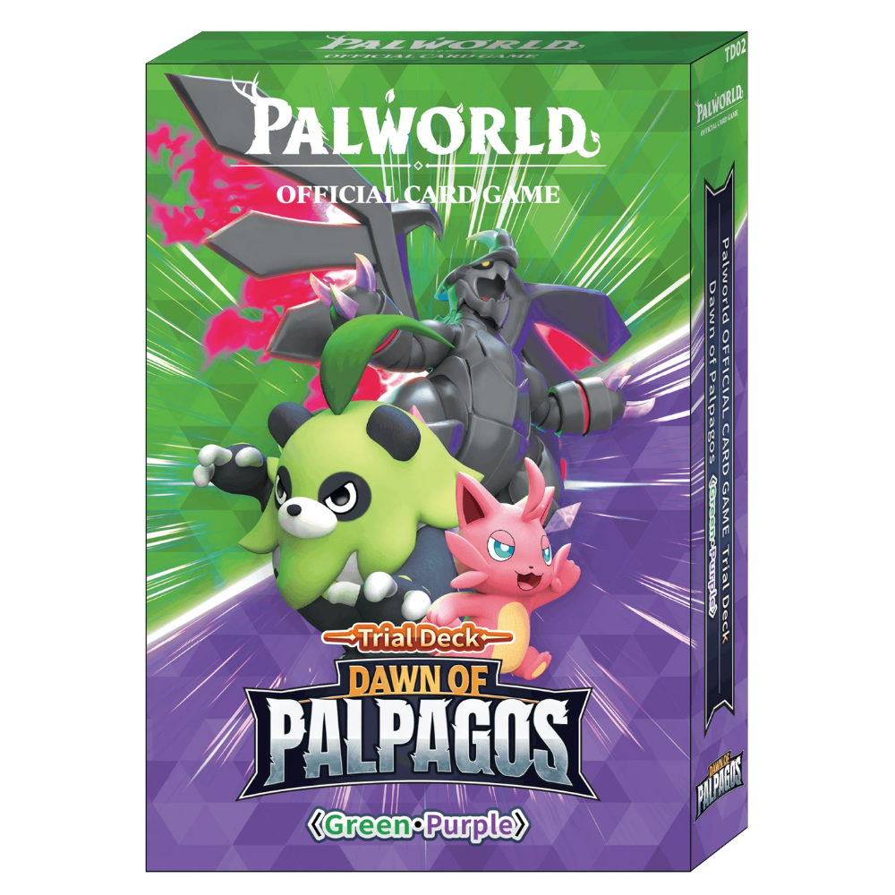 Palworld Official Card Game: Dawn of Palpagos - Green/Purple - Trial Deck