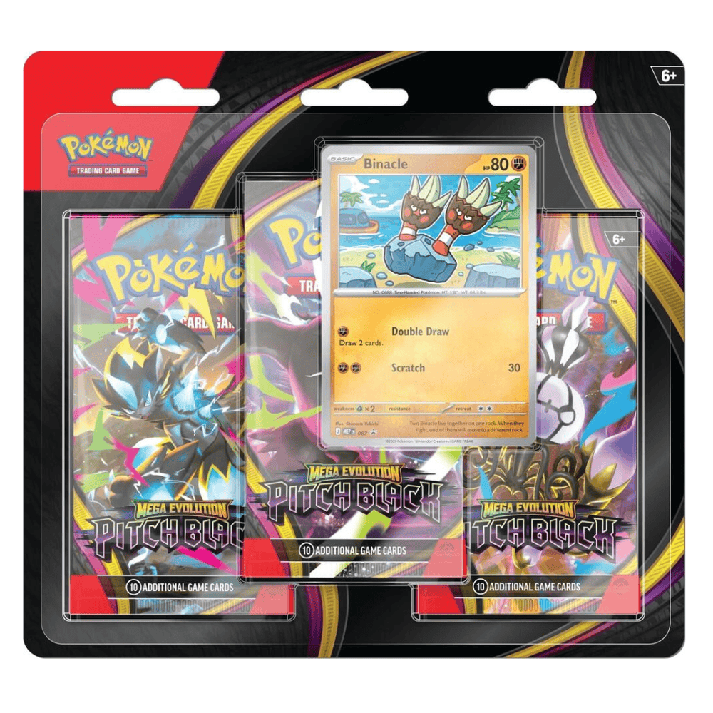 Pokemon: Pitch Black 3-Pack Blister [Binacle] - ME05: Pitch Black (ME05)