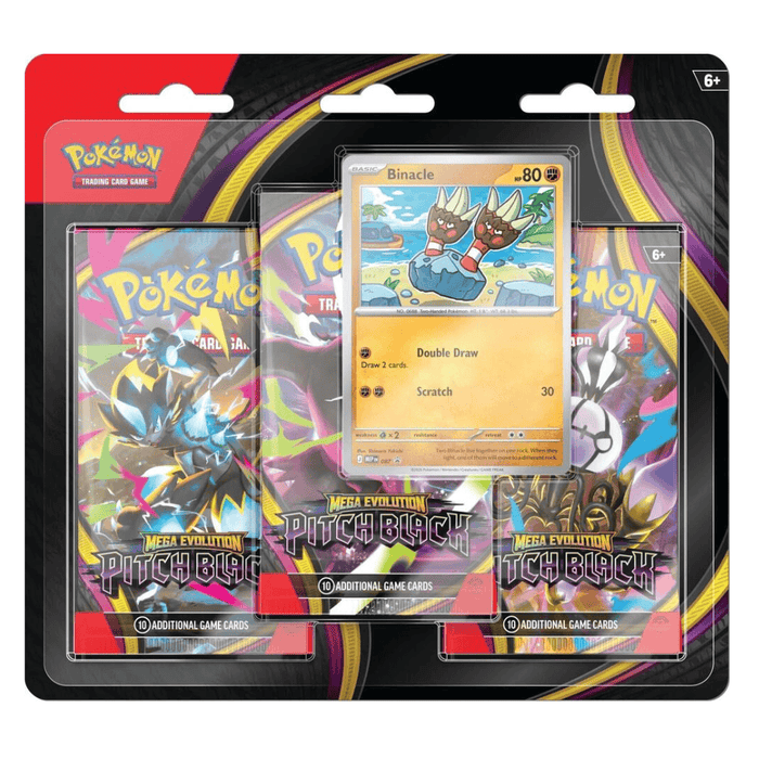 Pokemon: Pitch Black 3-Pack Blister [Binacle] - ME05: Pitch Black (ME05)
