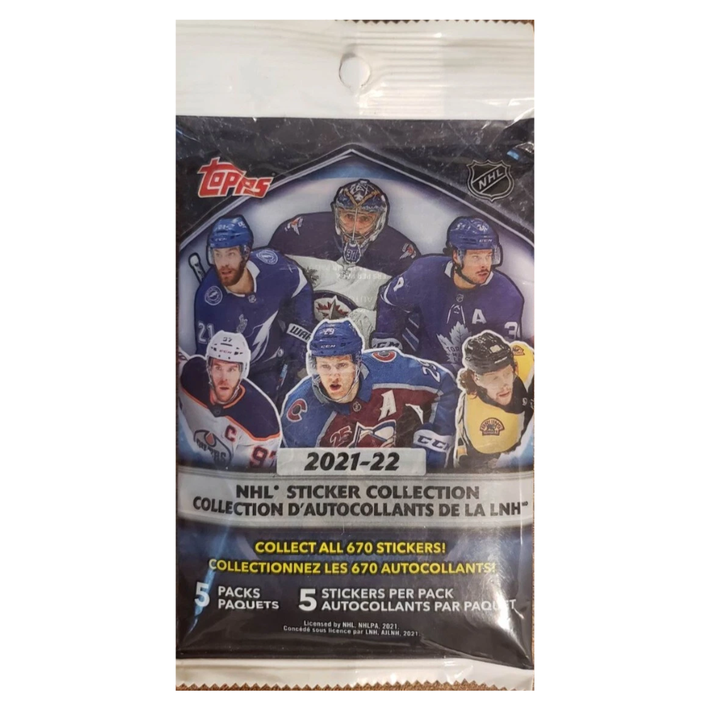 Topps 2021-22 NHL Sticker Collection Pack