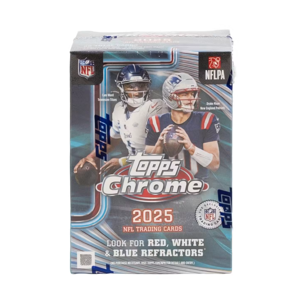 2025 Topps Chrome Football Blaster Box