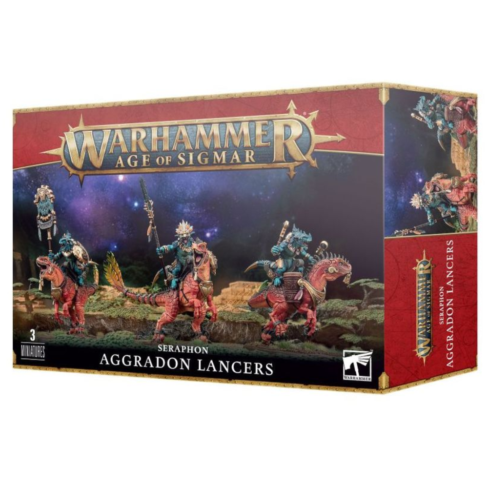 Warhammer Age of Sigmar Seraphon "Aggradon Lancers" Miniatures Set