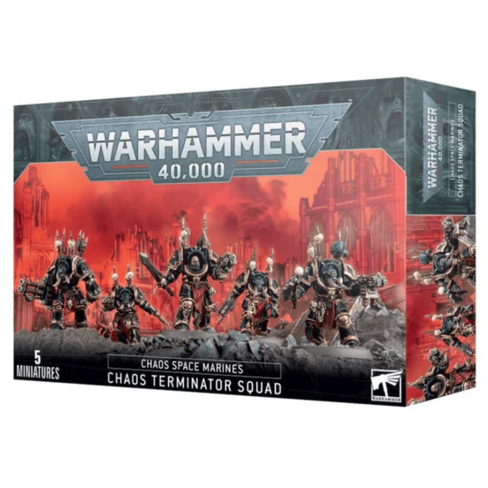 Warhammer 40,000 Chaos Space Marines "Chaos Terminator Squad" Miniatures