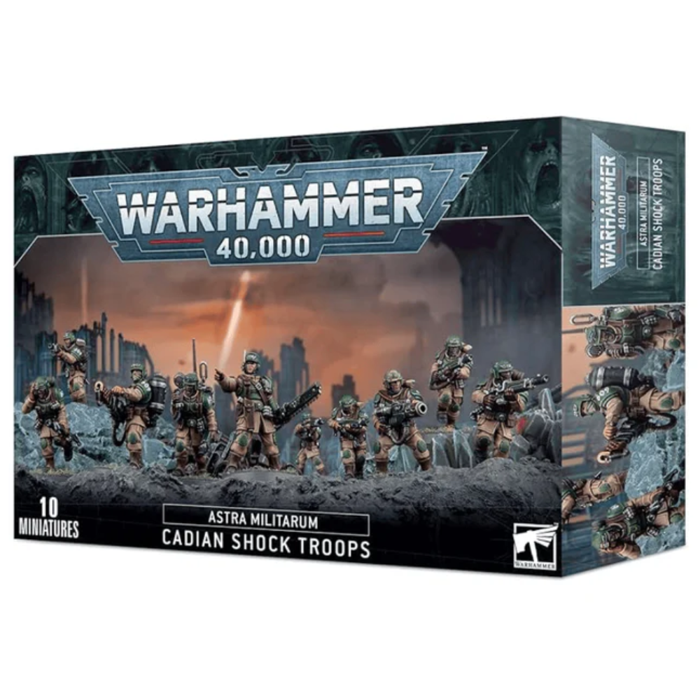Warhammer 40,000 Astra Militarum "Cadian Shock Troops" Miniatures Set